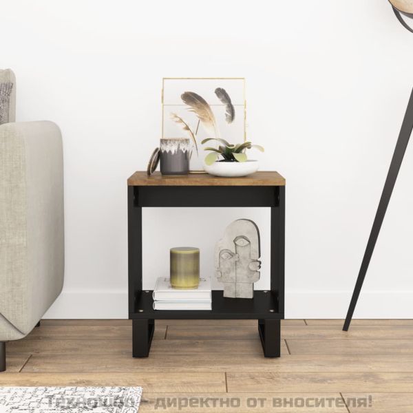 Маса за кафе, 40x31x46 см, манго масив и инженерно дърво