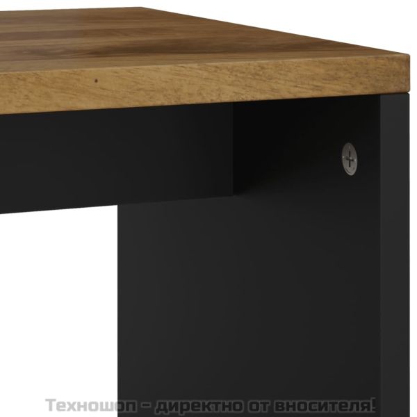 Маса за кафе, 40x31x46 см, манго масив и инженерно дърво