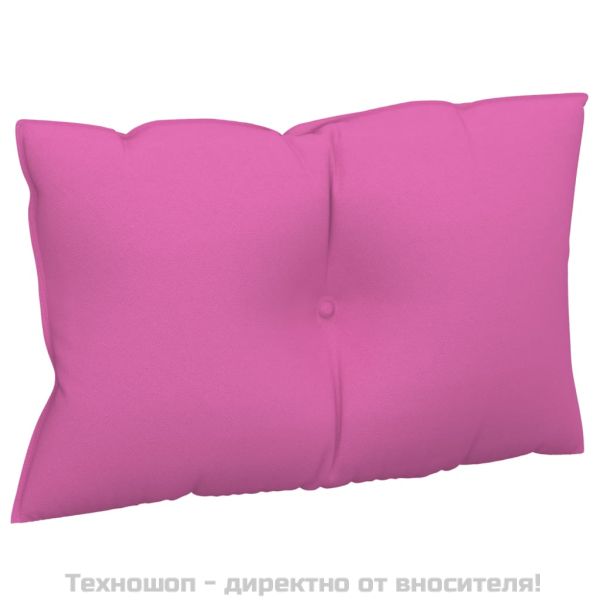 Палетни възглавници, 2 бр, розови, плат Оксфорд
