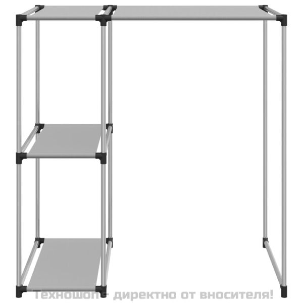 Стелаж за съхранение над пералня сив 87x55x90,5 см желязо