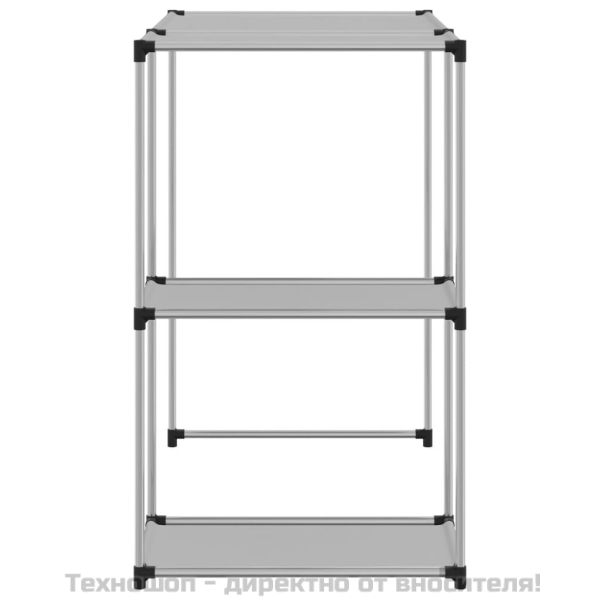 Стелаж за съхранение над пералня сив 87x55x90,5 см желязо