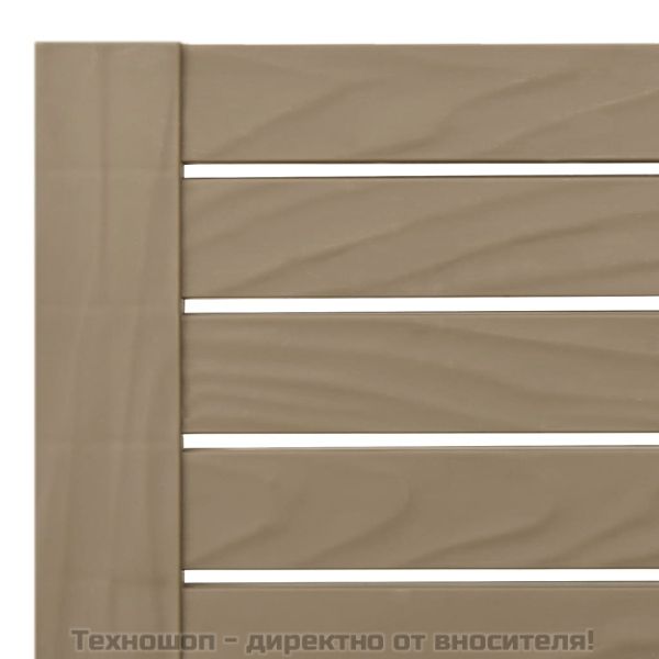 Шезлонг, светлокафяв, 155x58x83 см, полипропилен