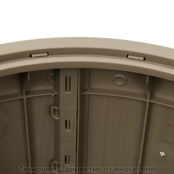 Градинска кутия за съхранение 3 в 1, светлокафява, полипропилен