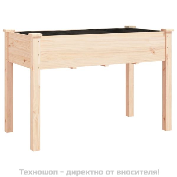 Саксия с вложка 118x59x76 см масивна ела