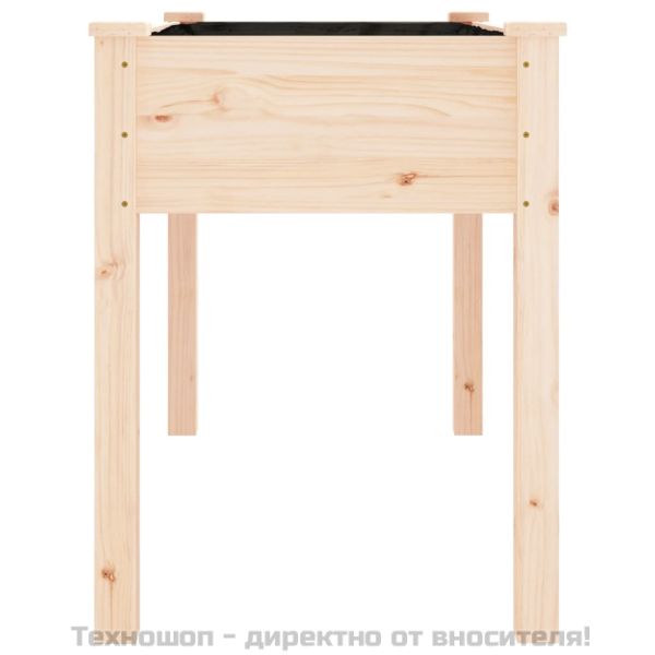 Саксия с вложка 118x59x76 см масивна ела