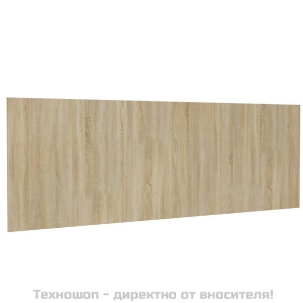 Стенна табла за легло дъб сонома 240x1,5x80 см инженерно дърво