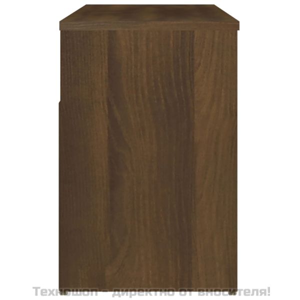 Пейка за обувки, кафяв дъб, 80x30x45 см, инженерно дърво