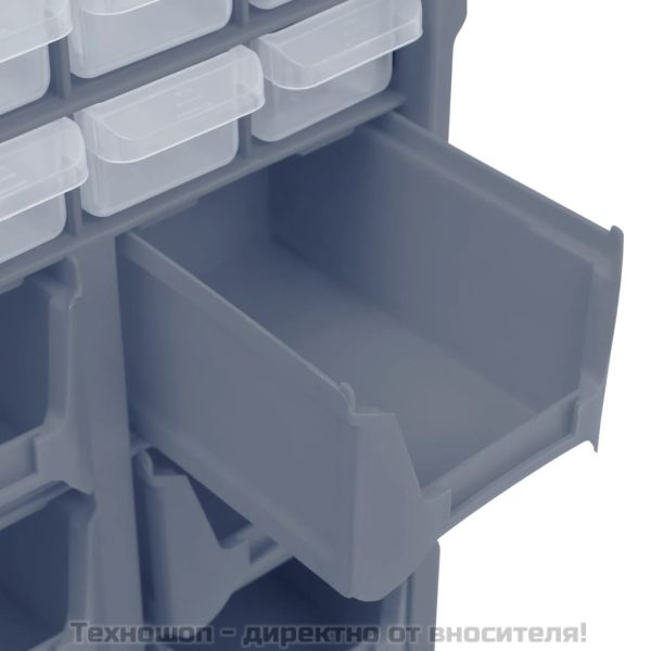 Шкаф органайзер с 39 чекмеджета, 38x16x47 см