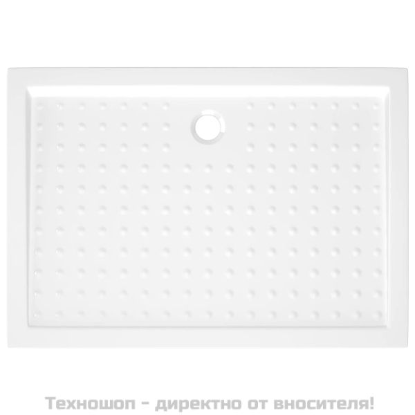 Душ корито с точки, бяло, 70x100x4 см, ABS