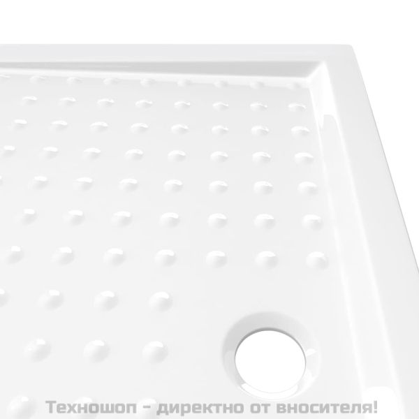 Душ корито с точки, бяло, 70x100x4 см, ABS