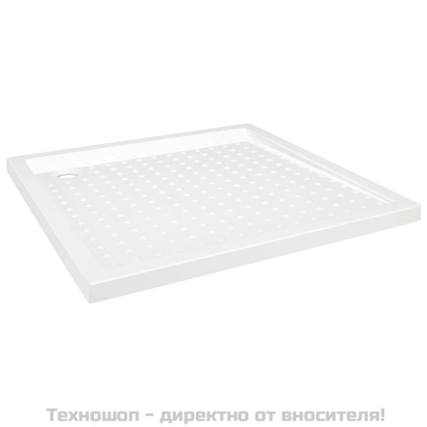 Душ корито с точки, бяло, 90x90x4 см, ABS