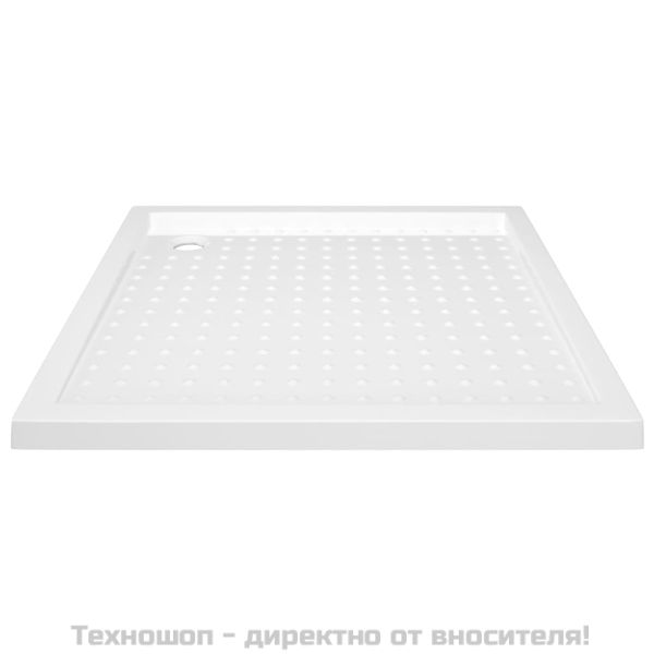 Душ корито с точки, бяло, 90x90x4 см, ABS