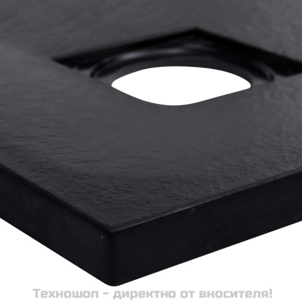 Поддушово корито, SMC, черно, 90x90 см