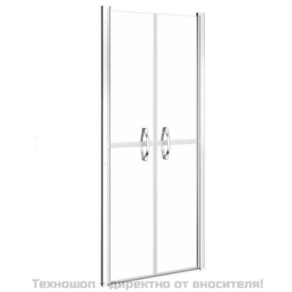 Врата за душ, прозрачно ESG стъкло, 86x190 см