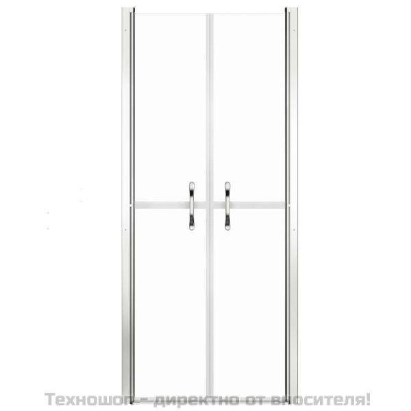 Врата за душ, прозрачно ESG стъкло, 86x190 см