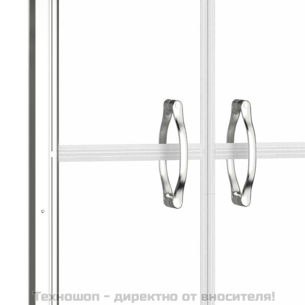 Врата за душ, прозрачно ESG стъкло, 86x190 см