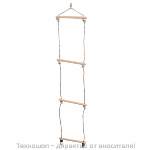 Седалка за люлка с въжена стълба и камъни за катерене синя PE