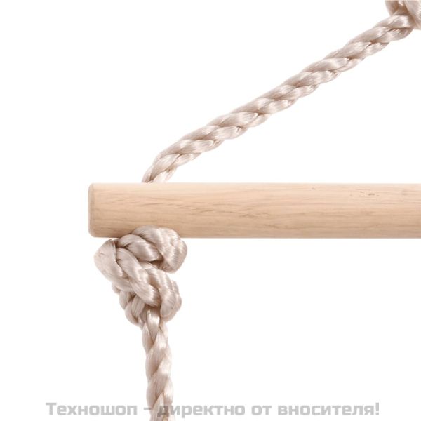 Седалка за люлка с въжена стълба и камъни за катерене синя PE