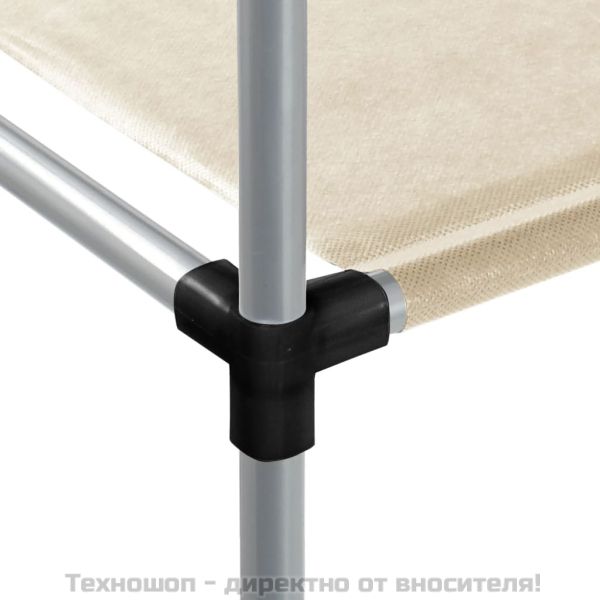 Стелаж за съхранение над пералня кремав 87x55x90,5 см желязо