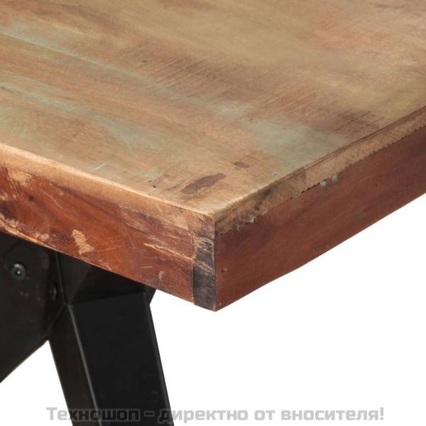 Трапезна маса, 200x90x76 см, регенерирано дърво масив