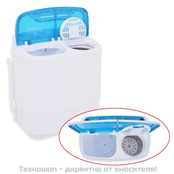 Мини перална машина с двоен казан 5,6 кг