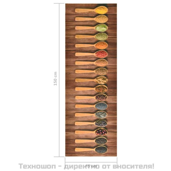 Кухненско килимче, перимо, лъжици, 45x150 см