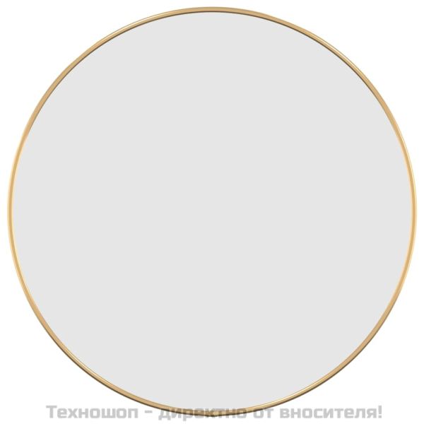 Стенно огледало злато Ø 50 см кръгло