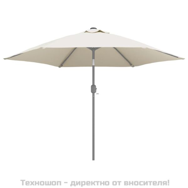 Резервно покривало за градински чадър, пясъчнобял, 300 см