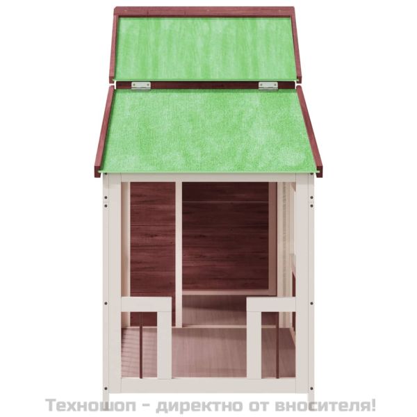 Кучешка колиба, мока, 143x60,5x109 см, бор масив