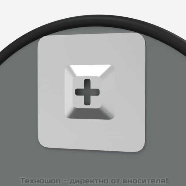 Стенно огледало черно Ø 60 см кръгло