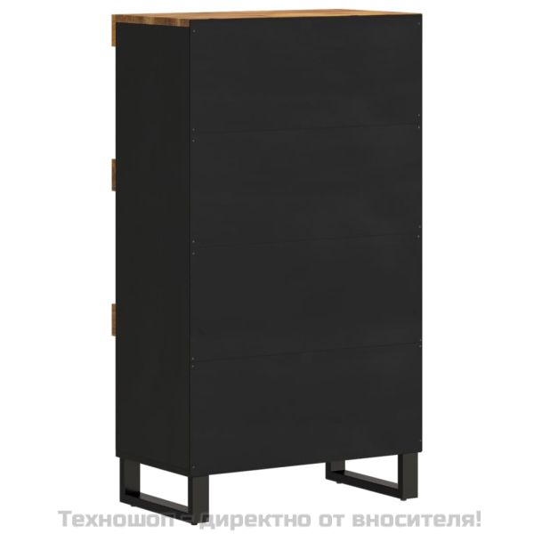 Страничен шкаф 60x33x107 см манго масивно дърво
