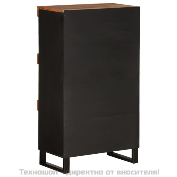 Страничен шкаф 60x33x107 см масивна акация