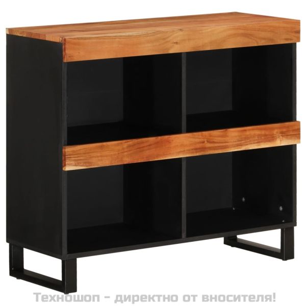 Страничен шкаф 85x33x75 см масивна акация