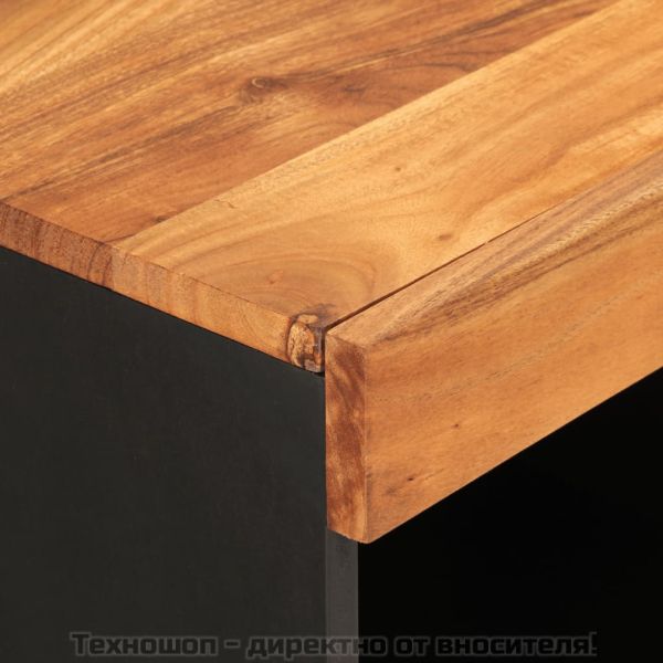 Страничен шкаф 85x33x75 см масивна акация