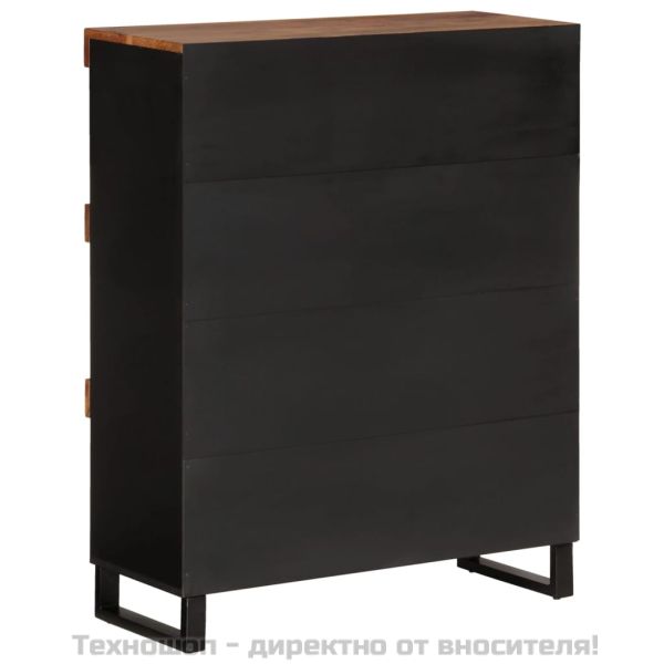 Страничен шкаф 85x33x107 см масивна акация