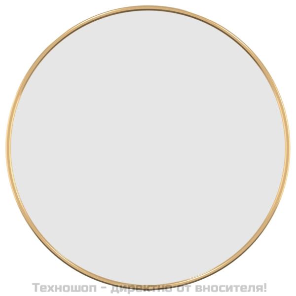 Стенно огледало злато Ø 40 см кръгло