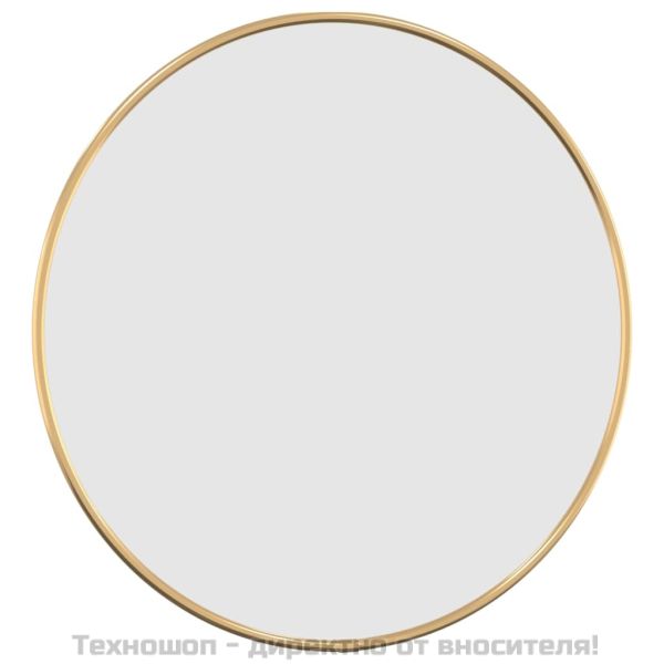 Стенно огледало злато Ø 40 см кръгло