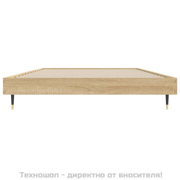Рамка за легло без матрак сонома дъб 100x200 см инженерно дърво