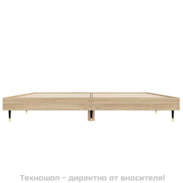 Рамка за легло без матрак сонома дъб 120x190 см инженерно дърво