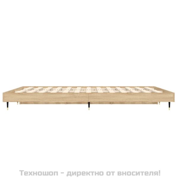 Рамка за легло без матрак сонома дъб 120x190 см инженерно дърво