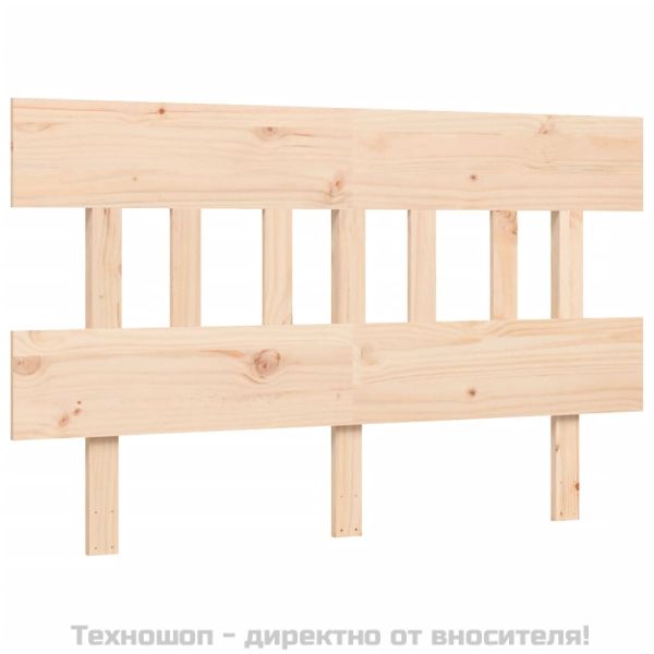 Рамка за легло без матрак, 120x200 см, масивна чамова дървесина