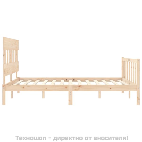 Рамка за легло с табла King Size масивно дърво