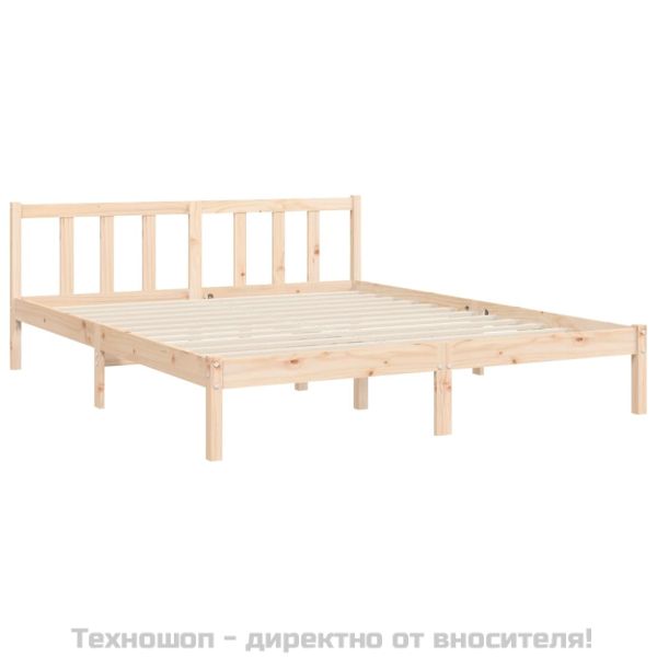 Рамка за легло с табла King Size масивно дърво