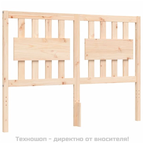 Рамка за легло с табла, 120х200 см, масивно дърво