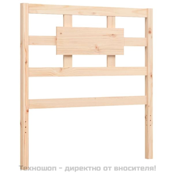 Рамка за легло с табла, 90x200 см, масивно дърво