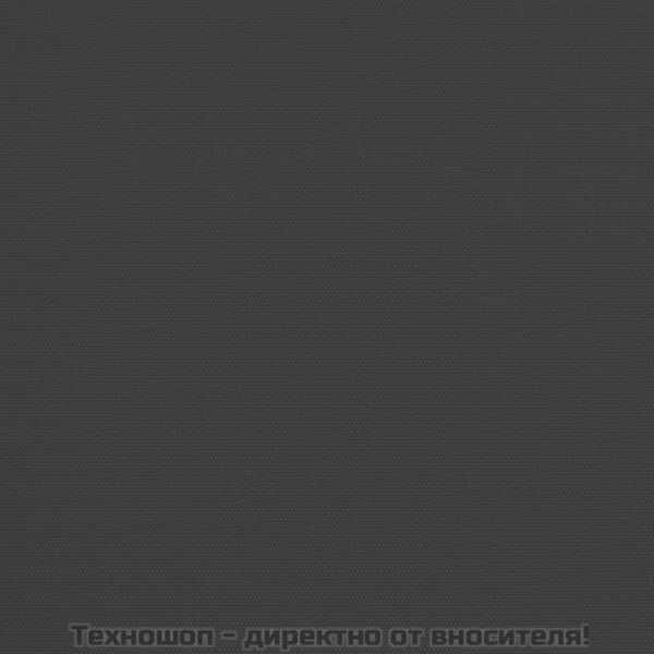 Градински чадър с двоен покрив, черен, 316x145 см