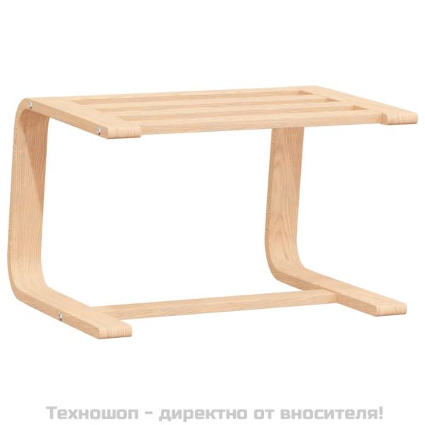 Табуретка, черна, 51x41x40 см, плат