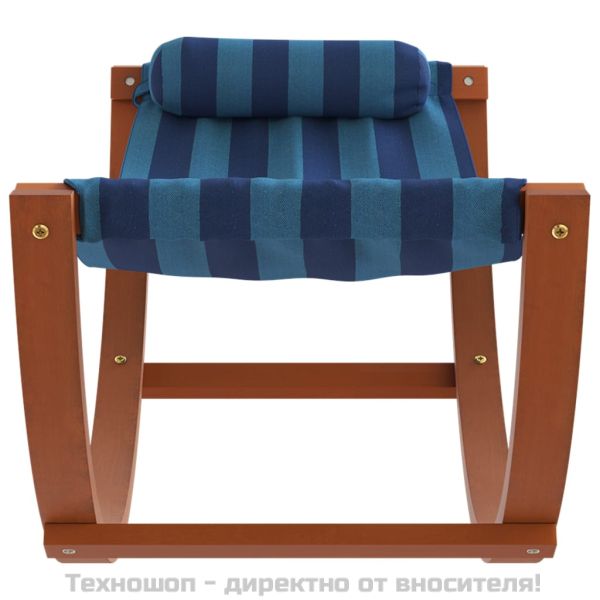 Люлеещ се хамак за деца плат със сини ивици