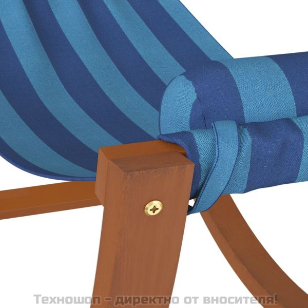 Люлеещ се хамак за деца плат със сини ивици