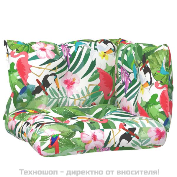Палетни възглавници, 3 бр, многоцветни, плат Оксфорд